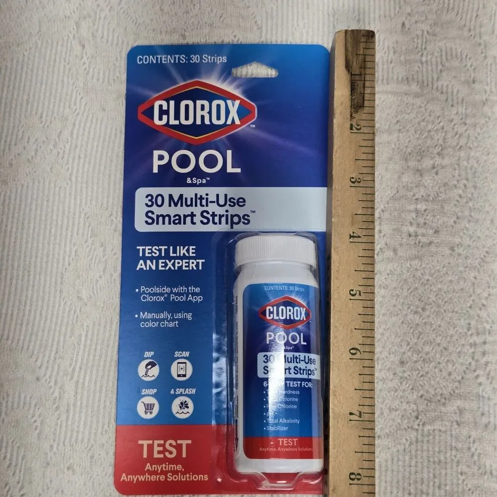 Clorox Pool Spa Multi Use 30 Smart Strips Brand New Manual Test Chart Scan App